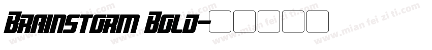 Brainstorm Bold字体转换